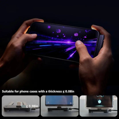 Revolutionary Invisible Holder Charger Cable with Stand - 240W Super Fast Charging & Versatile Phone Stand for Gaming, Office, and Travel - Compatible with Type-C Devices