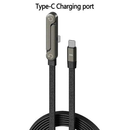 Revolutionary Invisible Holder Charger Cable with Stand - 240W Super Fast Charging & Versatile Phone Stand for Gaming, Office, and Travel - Compatible with Type-C Devices