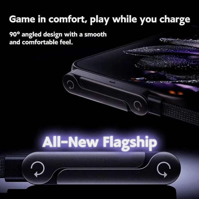 Revolutionary Invisible Holder Charger Cable with Stand - 240W Super Fast Charging & Versatile Phone Stand for Gaming, Office, and Travel - Compatible with Type-C Devices
